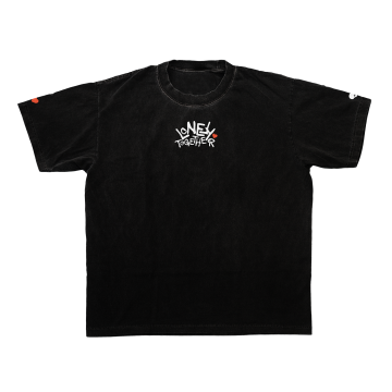 Lonely Together | Black T-Shirt | Front